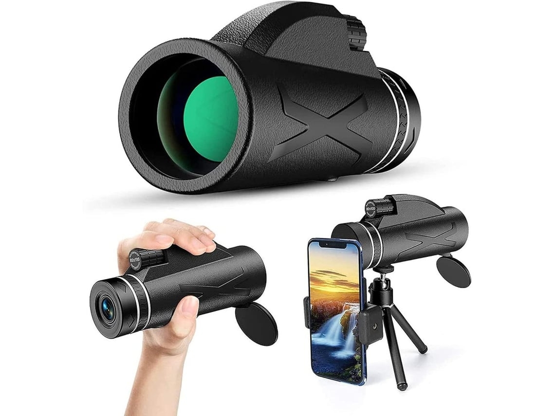 Telescópio Monocular 80x100 High Power Prism Monocular Hd Dual Focus Scope Portátil À Prova Dágua À Prova De Neblina Para Observação De Facpoet