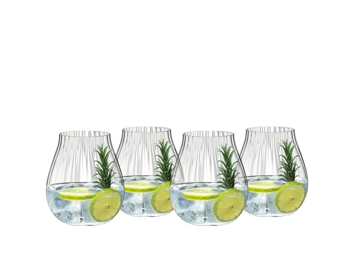 Bicchieri Set Óptico Da Gin Pz.4 Riedel Da Gin Cristallo