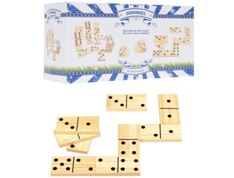 Domino gigante madera 28 piezas