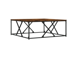 Maison Exclusive - Mesa De Centro Madera De Ingeniería Roble Ahumado 100x100x40 Cm