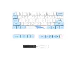 Teclas de sublimación PBT, 73 piezas para teclado mecánico con Ballena Patrón