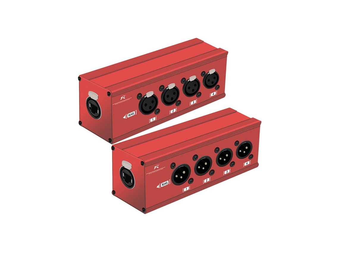 Cable De Extensión Ethernet Cat5 Xlr De 4 Canales Y 3 Pines A Rj45