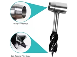 Silveripree Chave Perfuração Manual Portátil Sobrevivência Brocas Equipamento Bushcraft Camping Caminhadas Madeira Artesanato Selva