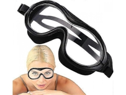 Gafas De Natación (negras) | Gafas De Natación Para Adultos Con Montura Grande Antivaho, Cómodas Gafas De Natación Con Protección Antivaho Y Anti-uv C