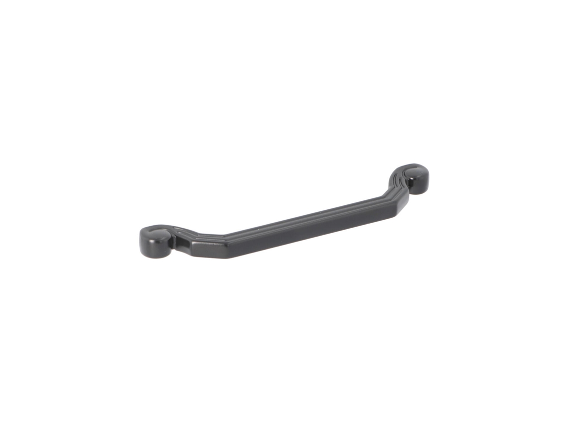 Tirador Para Mueble De Zamac Distancia Entre Ejes De 128 Mm Barniz Negro Mate Lote De 6mm