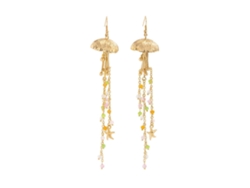 Pendientes artesanales con temática marina, con motivos de estrellas de mar y medusas, ideales para el día a día y para fiestas - Rosewell