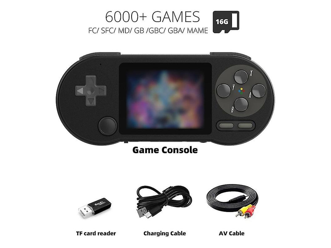 Consola De Juegos Portátil Sf2000 De 3 Pulgadas Ips, Miniconsola Portátil Con 6000 Juegos Retro Integrados