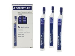 Minas Staedtler Mars Micro Grafite 0.7mm Hb Tubo com 12 Minas2
