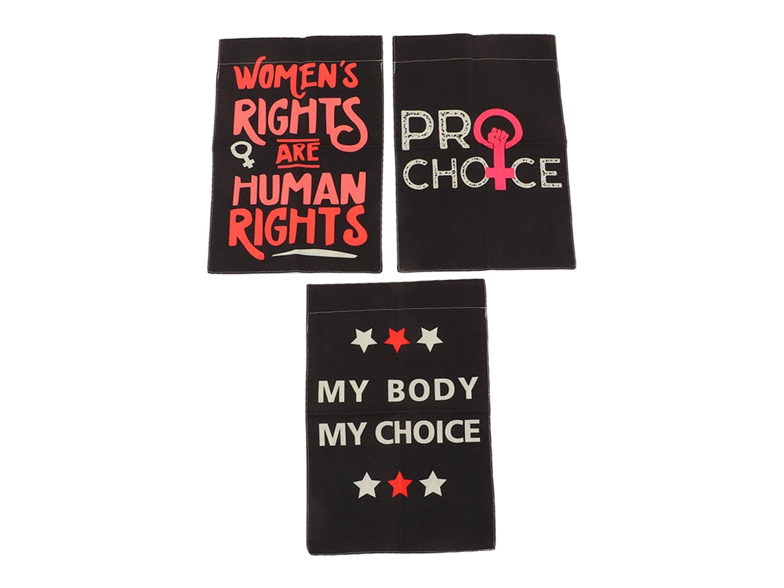 Urbannova-bandera Jardín Ley Aborto Derechos Mujer Elección