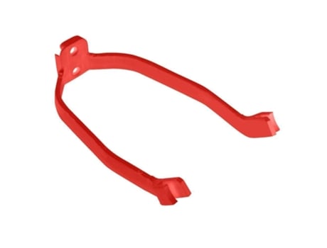Soporte de guardabarros trasero delantero de alta densidad, guardabarros trasero de scooter eléctrico[Rojo]