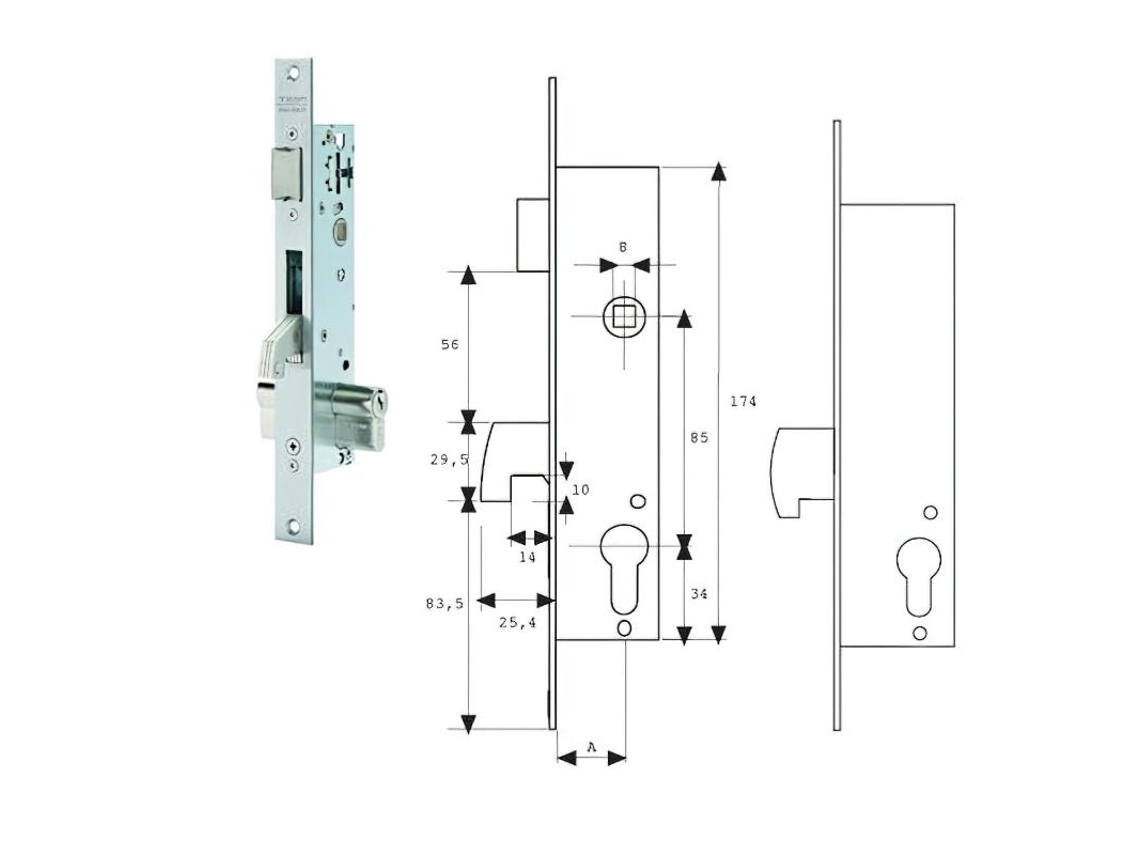 Cerradura tesa 2241/20/3ai