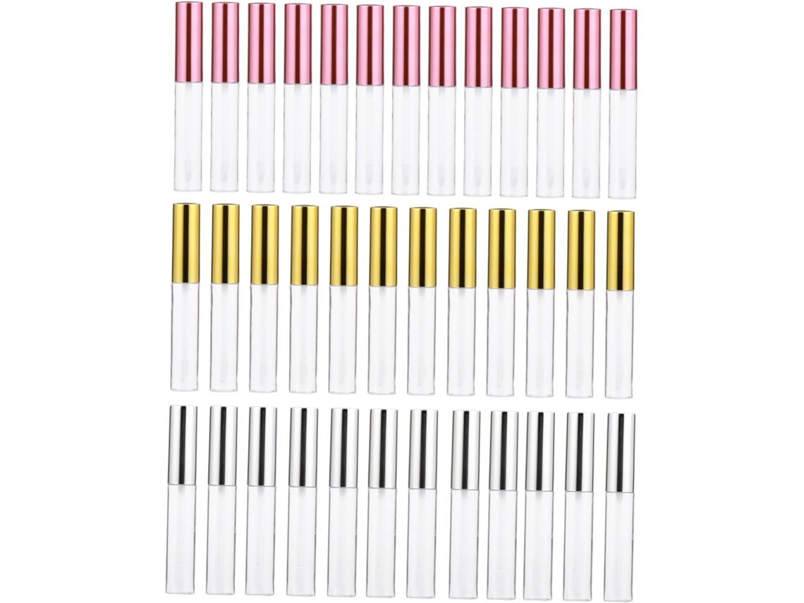 36pièces Tube De Gloss Vide Plastique Para Diy Cosmétique Lot De Emballages Vides De