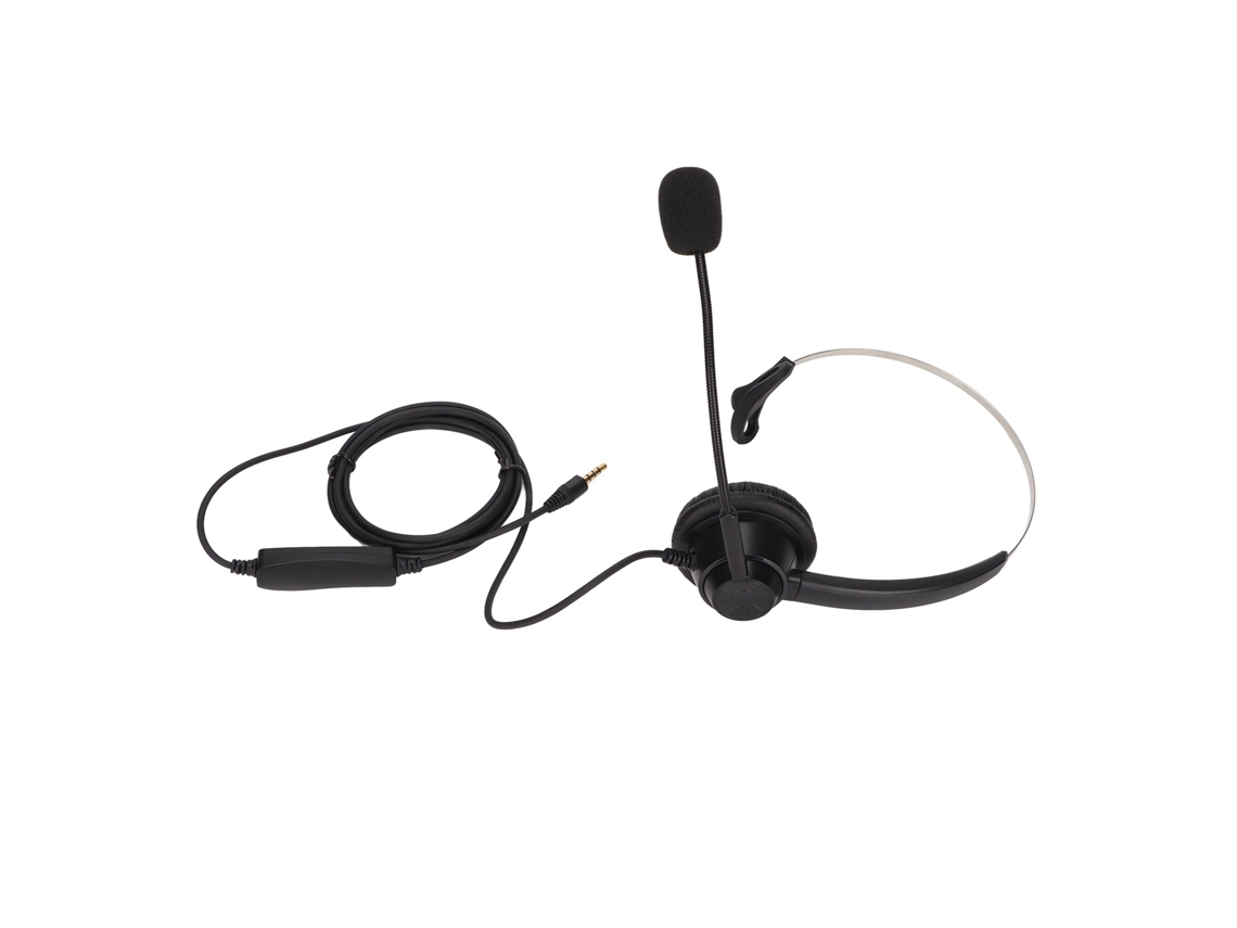 Auriculares Monoaurales H360-3.5mv De 3,5 Mm Para Oficina Y Centro Llamadas. Admiten Control