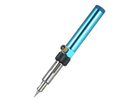 Soldador de gas portátil Soldador de butano Herramienta de soplete de soldadura con llama ajustable 2370 Alta temperatura para electrónica Quema de...