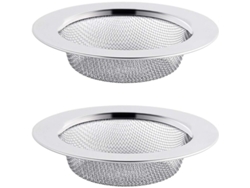 2 Coladores De Acero Inoxidable Para Fregadero, 7.5cm, Antiobstrucción, Multiusos, Cocina Y Baño