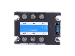 Relé De Estado Sólido Ssr Berm3-zf40da Para Control De Cc Y Ca Con Carcasa Transparente Para Componentes Eléctricos.