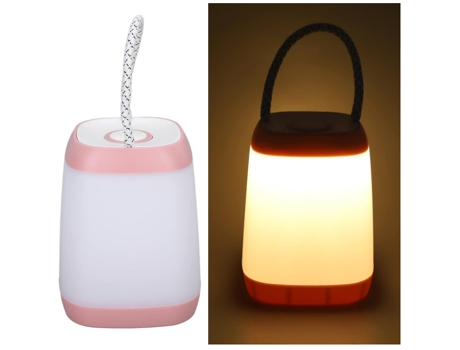 Luz nocturna portátil LED, luz nocturna portátil de batería de larga duración para tienda de campaña al aire libre para acampar(blanco)