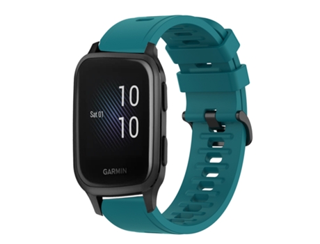 Correa de reloj inteligente para Garmin Venu SQ 20 mm Silicona suave de color sólido (verde)