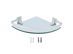Estante triangular para baño, organizador de accesorios, soporte de vidrio