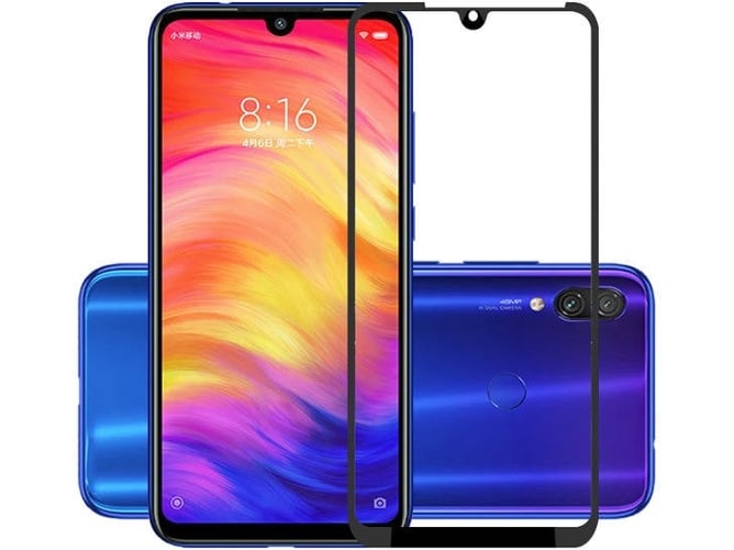 Protector de Cristal Templado Xiaomi Redmi 7 5D Full Cover Negro