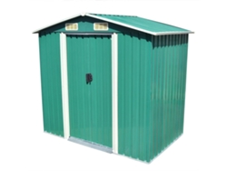 Cobertizo VIDAXL Verde Acero (204x132x186 cm)
