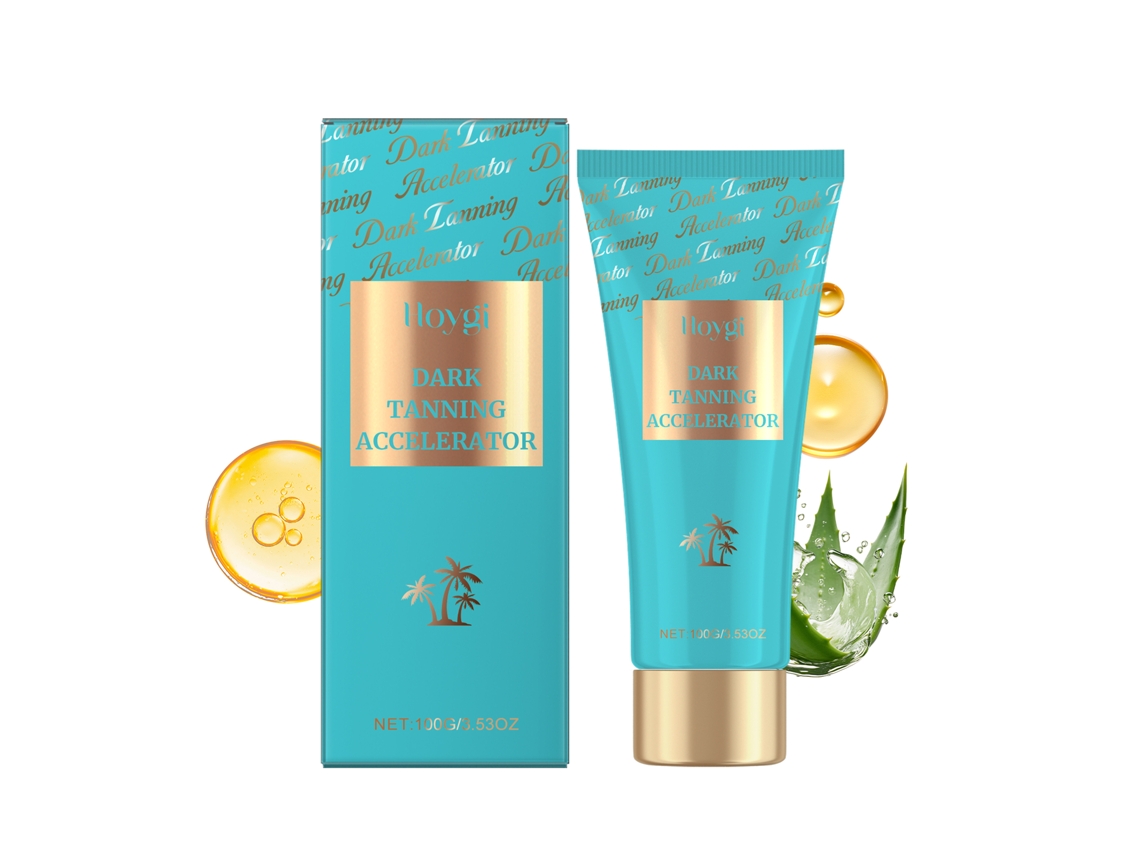 Loción corporal eficaz y segura para broncearse.