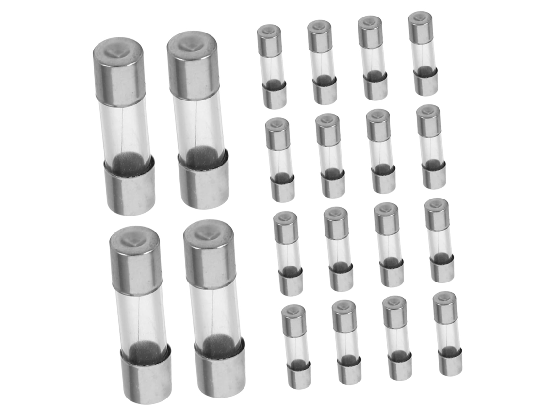 Paquete De 20 Fusibles De Vidrio De Acción Rápida Para Aparatos Electrónicos Y Electrodomésticos.