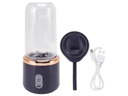 Licuadora portátil mini de 6 cuchillas de alta velocidad, vaso para jugo de 300 ml con carga USB para viajes