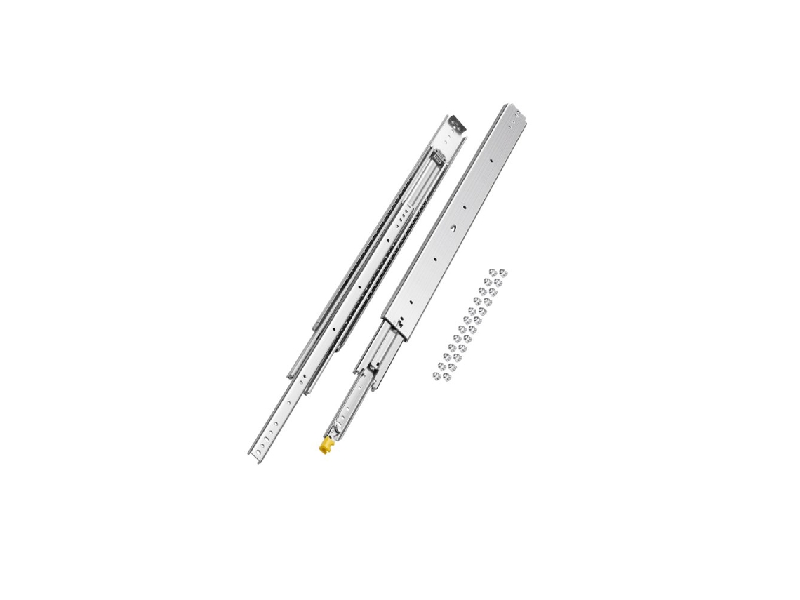 Guías Telescópicas Industriales 914 mm Carga 226 kg Acero Galvanizado Tekmaquinas