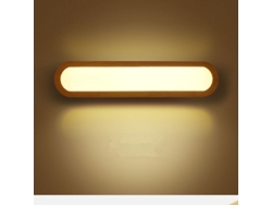 Aplique de pared LED de madera maciza estilo nórdico, luminaria decorativa para interiores, ORBITRA COMMERCE
