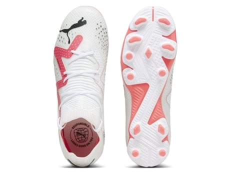 Botas de fútbol Unisex para Fútbol PUMA Future Fg Ag Blanco (28)