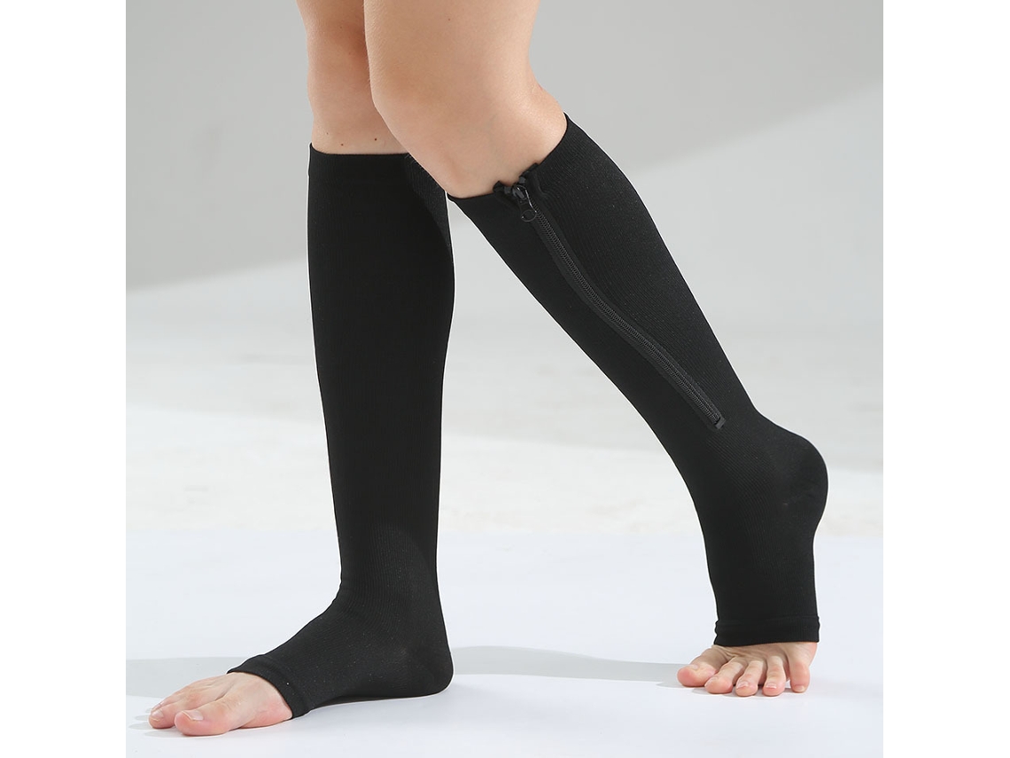 Meias Zip Sox Com Zíper*