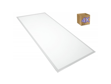 Pack x2 Panel LED Superficie dimensiones 60x60cm, Potencia 50W, Color Blanco Neutro 4200K, 4000 lúmenes, Marco Blanco