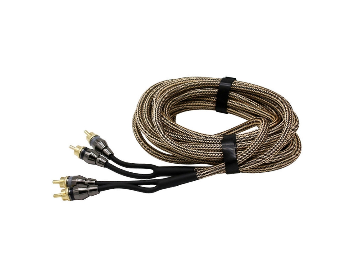 Cable de audio para coche LALAMOLI de 2 RCA a 2 RCA para sistema de audio de coche
