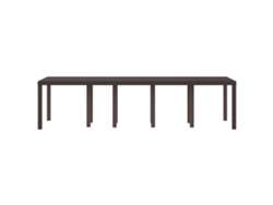 Mesa de jardín marrón 300 x 100 x 73 cm Pata de mimbre MAISON EXCLUSIVE