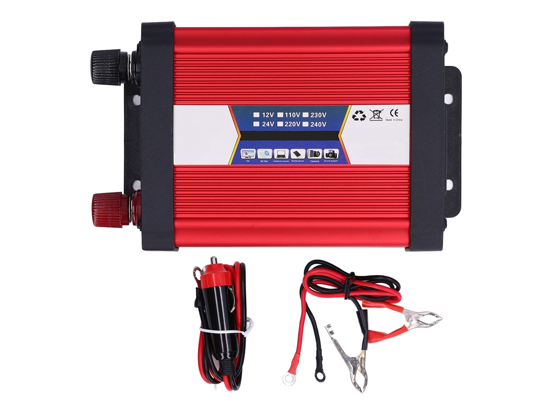 Inversor De Coche 1000w Onda Senoidal Modificada 24v A 110v Adaptador Cargador Usb Convertidor
