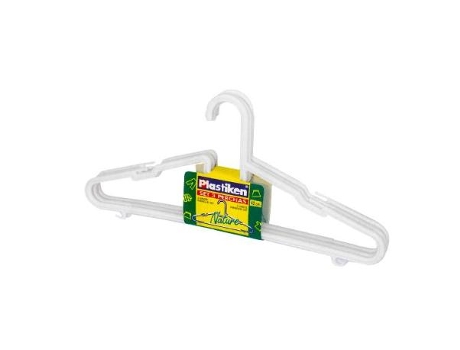 Plastiken set 3 perchas plastico 30 cm 0951nu