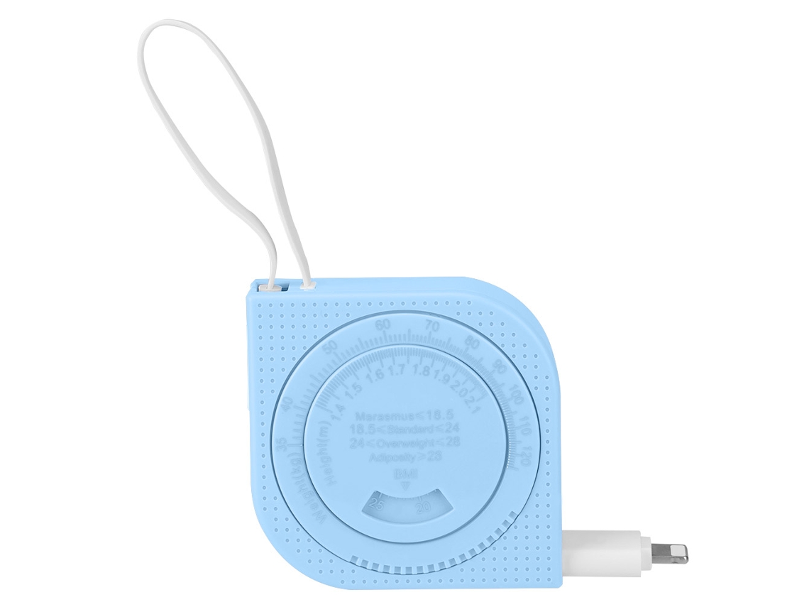 Cable De Carga Usb Retráctil 2 En 1 Con Cinta Métrica Para Android