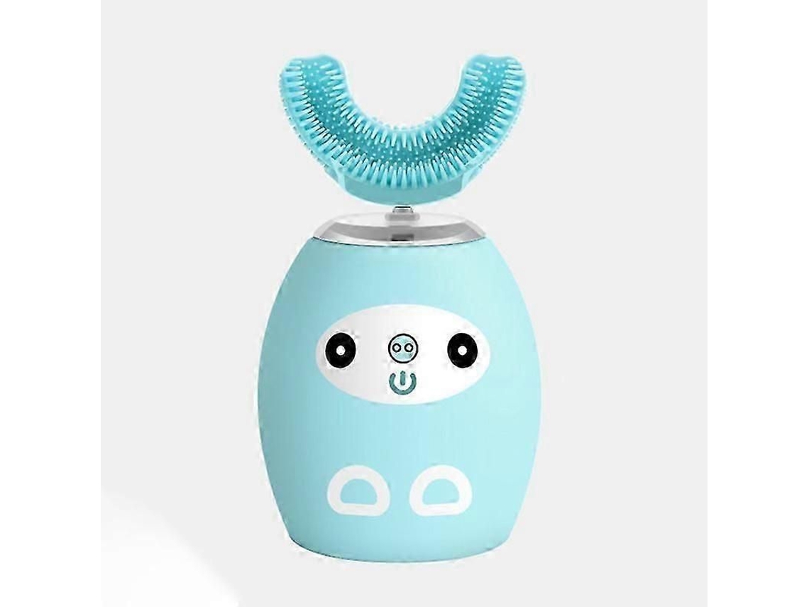 Cepillo de dientes eléctrico GOKOCO con 3 velocidades para niños, forma de U, edades de 2 a 15 años, diseño de dibujos animados, automático.