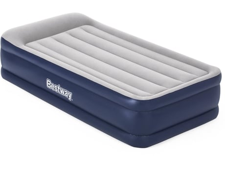 Cama Hinchable Individual BESTWAY 191x97x46 cm Inflador Integrado Gris