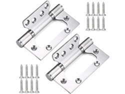 Juego De 2 Piezas De Gubias De Acero Inoxidable 304 De 4 Pulgadas Con Rodamiento De Bolas Y Tornillos Para Muebles Residenciales.