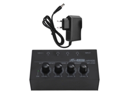 Amplificador De Auriculares Estéreo Profesional De 4 Canales, Bajo Nivel De Ruido, Potente, Para Uso En Estudio, Enchufe Europeo.