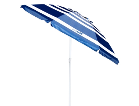 Sombrilla Playa Antiviento Ø220 cm con Mástil Inclinable y Protección Uv50 AKTIVE