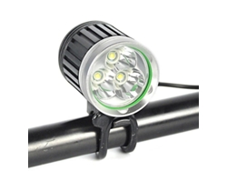 YIZHOOD Luz LED para bicicleta recargable impermeable 3600 lúmenes DES1380 (negro)