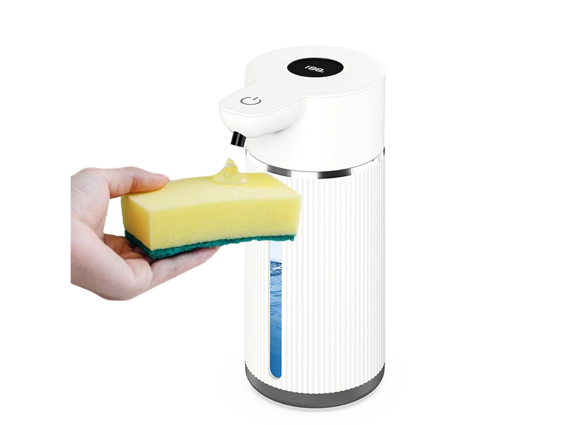 MEOIRUERY Dispensador de Jabón Automático sin Contacto para Líquidos Espesos y Finos, Dispensador de Jabón para Manos con Batería, Dispensador de Jabón para Coc