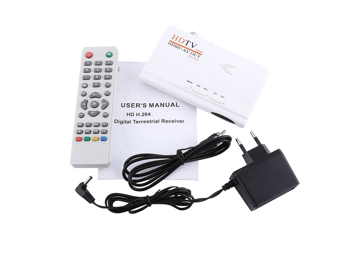 Convertidor De Señal De Tv Digital Terrestre Hdmi 1080p Con Mando A Distancia, Sin Puerto Vga, Para Portugal