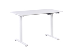 Escritorio ajustable BELIANI Grifton de Tablero de fibra Blanco 120x60x122