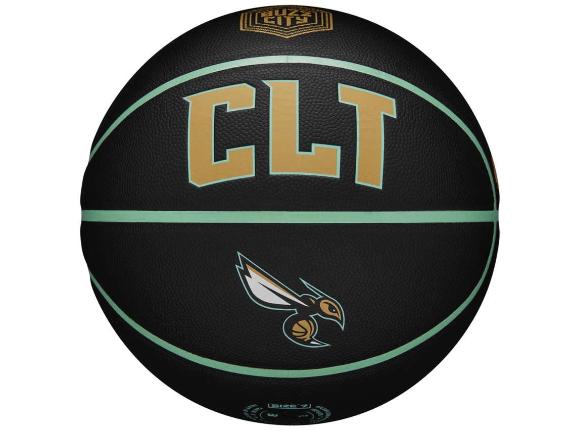 Pelotas de baloncesto NBA Team City Collector Charlotte Hornets Ball WZ4016404ID, unisexo (negro - 7 EU) WILSON