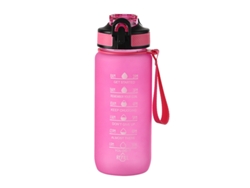 Botella deportiva MDUG de 700 ml con correa para el hombro y pajita en color degradado (rosa)