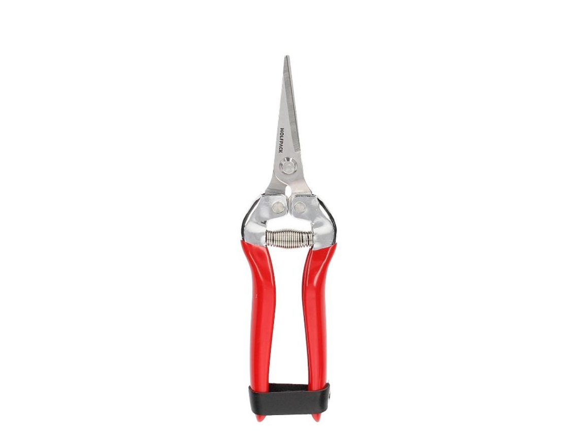 Tijeras recolectoras 180 mm. 1 mano p-1652, hojas de acero inoxidable